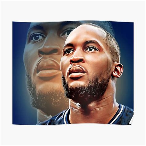 Inter Stars Romelu Lukaku Poster For Sale By Vectorfootball Redbubble