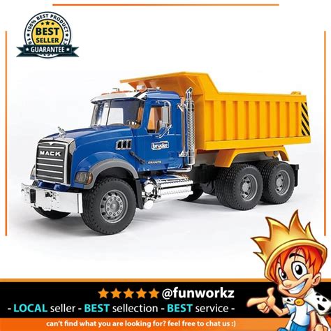 Bruder Mack Granite Dump Truck For Construction And Farm Pretend Play