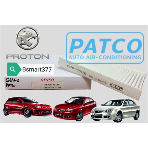 Proton Patco Cabin Filter Gen Persona Satria Neo Patco Air Cond System