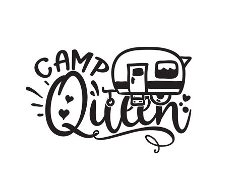 Camp Queen Svg Reine Du Camping Car Camping Queen Svg Aventure Etsy