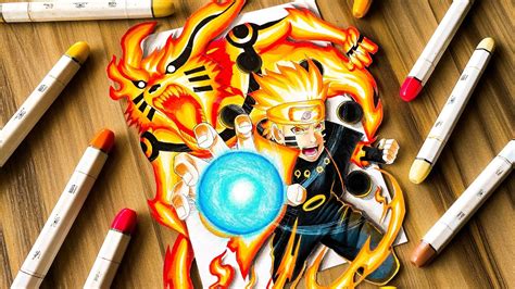 Drawing Naruto And Kurama 🔥 Naruto Shippuden Youtube