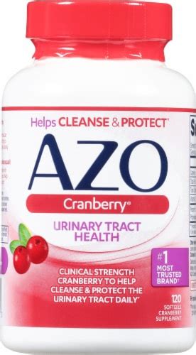 Azo Cranberry Urinary Tract Health Softgels 120 Ct Kroger