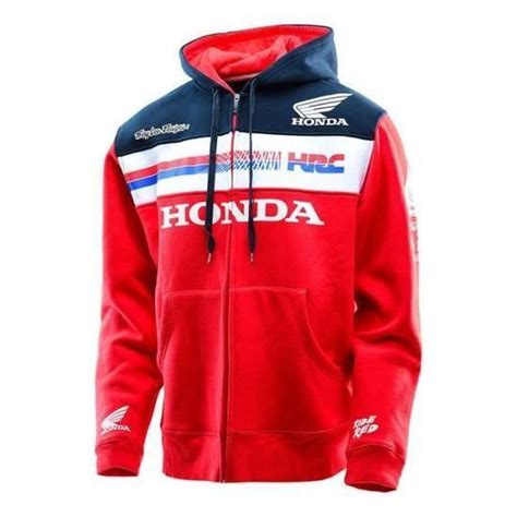 T Sweat à Capuche Zippé Honda Hrc Troylee Designs Rouge Rouge Cdiscount Prêt à Porter