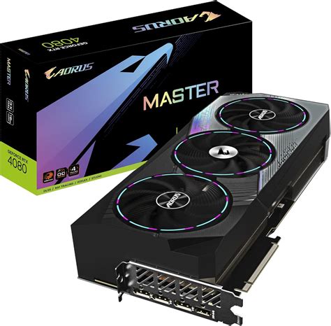 كارت شاشة اوروس جيفورس Rtx 4080 ماستر 16 جيجا من جيجابايت، 3 مراوح