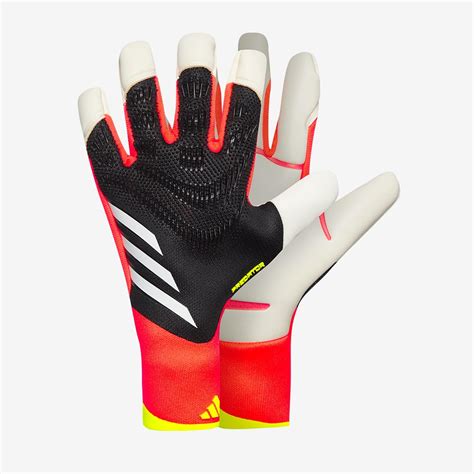 Adidas Predator Pro Hybrid Negro Rojo Amarillo Solar Guantes De