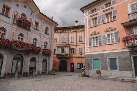 Graub Nden Schweiz Sch Ne Orte Zwischen Poschiavo Davos