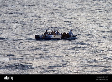 Refugee boat hi-res stock photography and images - Alamy