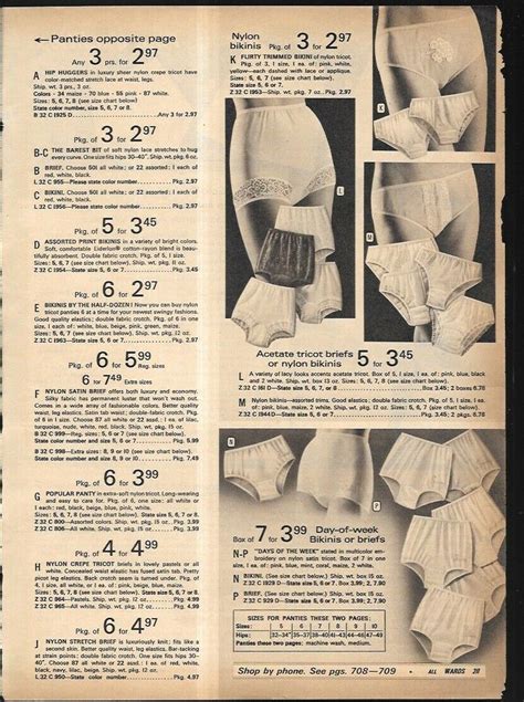 Small Lot Of Vintage Catalog Lingerie Underwear Clippings 2061004634