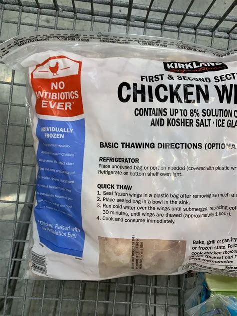 Costco Chicken Wings Kirkland Signature 10 Lbs Costco Fan