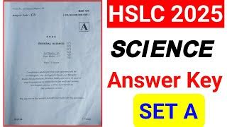 HSLC Exam 2025 Science Question Paper Solution Assam HSLC Exam 2025