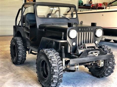 1953 Jeep Willyâ€™s Cj 3b Flat Fender High Hood For Sale Photos