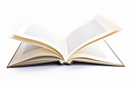 Livro Aberto No Fundo Branco Foto Premium