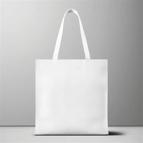 Premium Ai Image White Tote Bag Isolated Mockup Generative Ai