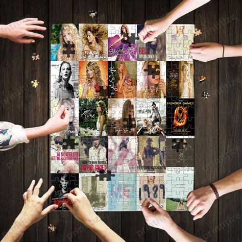 Taylor Swift Collage Album Covers Puzzle - Printitize