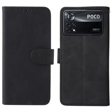 Housse Poco X4 Pro 5G Style Cuir Uni Ma Coque