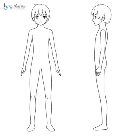 Cách vẽ người anime nữ, nam đơn giản có video hướng dẫn | Mỹ Thuật Bụi