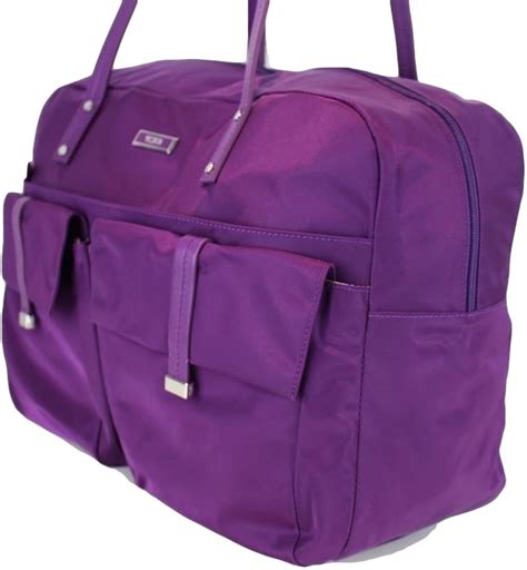 Tumi Purple Munich Tote Bag Purse Travel Luggage Carry