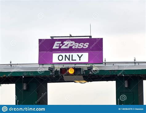 Ezpass Sign And Terminal Editorial Image Image Of Transportation 140364370