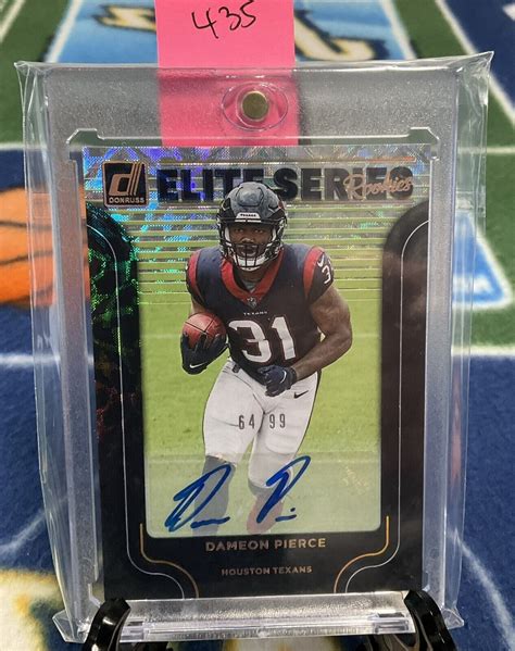 Dameon Pierce Donruss Elite Series Rookie Auto W Case Ebay