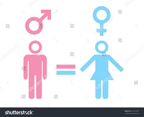 Gender Equality Concept Icon Set Different Stock Vector Royalty Free 331567007