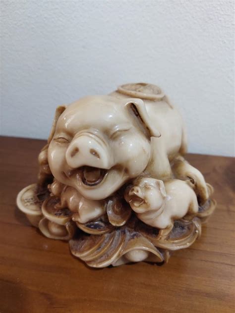 Feng Shui Pig Figurine, Furniture & Home Living, Home Decor, Other Home Decor on Carousell