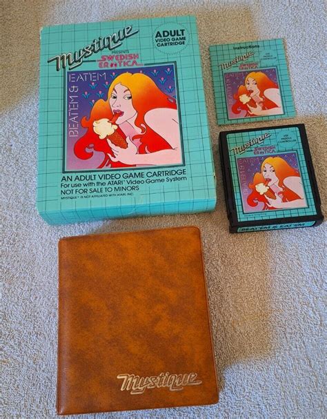 Vintage Mystique Beatem And Eatem 1982 Atari 2600 Adult Video Game Rare