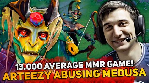 Average Mmr Game Arteezy Abusing Medusa Carry In This Game