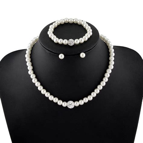 Shunhong Fashion Pearl Jewelry Sets Luxury Ball Pearls Necklace