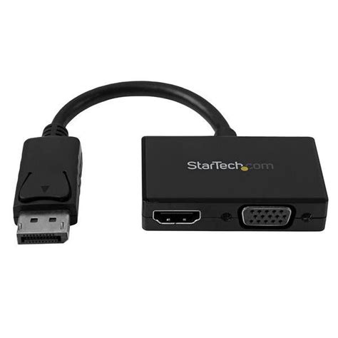 StarTech Adaptateur DisplayPort Vers VGA Ou HDMI Noir Devis