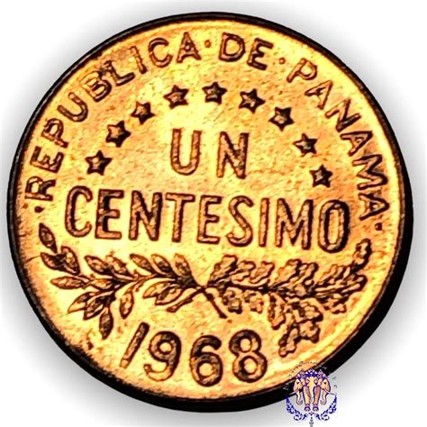 TheTalad 1968 Republic Of Panama Un Centesimo Coin