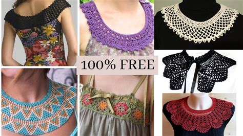 Crochet Neck Design Tutorial Ideas How To Make Crochet Neck Design Step