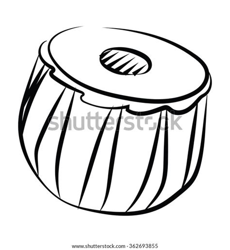 Tabla Vector Icon Stock Vector Royalty Free 362693855 Shutterstock