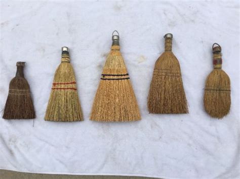 Lot Of 5 Vintage Hand Whisk Brooms Antique Price Guide Details Page