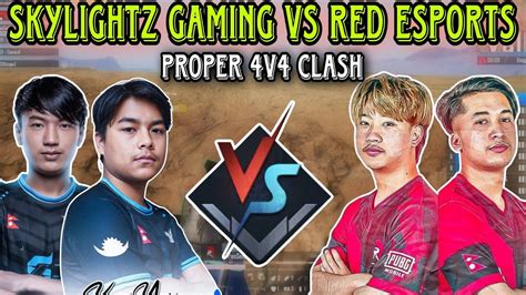 Skylightz Gaming Vs RED Esports SG Vs RED Proper 4v4 Clash Clash