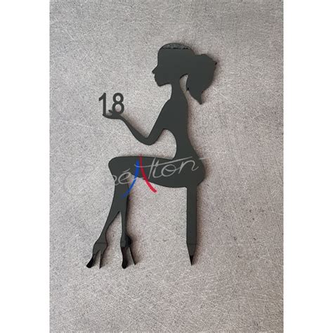 Cake Topper En Plexiglas Femme Assise