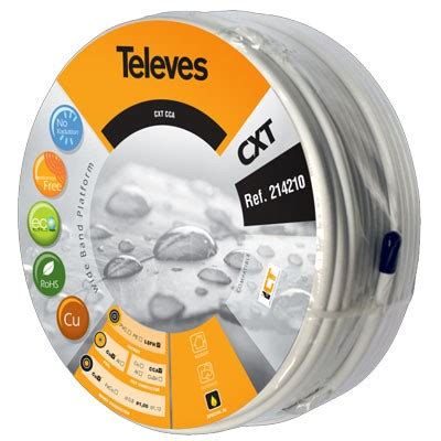 Rollo De Cable Coaxial Televes Cxt Rtc