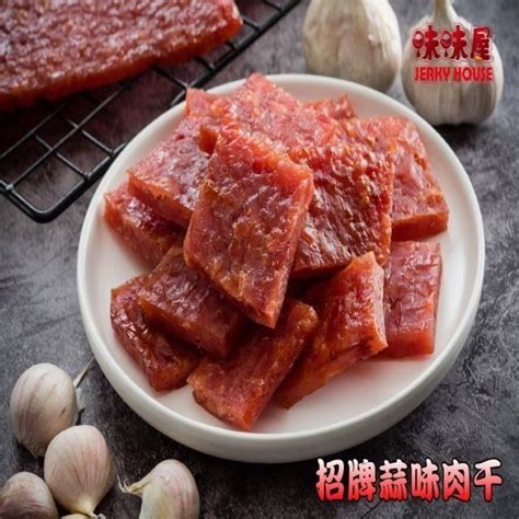 味味屋 【南紡購物中心】 招牌蒜味厚切豬肉干200g×3包＋原味豬肉角200g×3包＋海苔芝麻肉鬆240g×3包共9包天天破盤超低特價促銷中