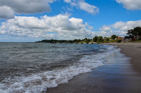 Wallpaper Sea Bay Shore Sand Sky Clouds Beach Blue Coast