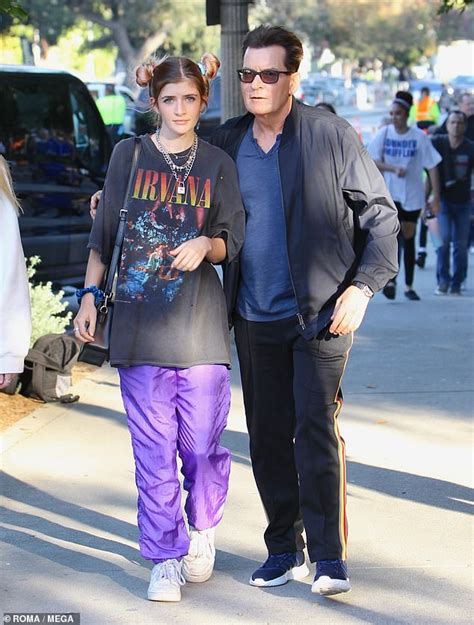 Charlie Sheen takes daughters Sam and Lola to Billie Eilish concert ...