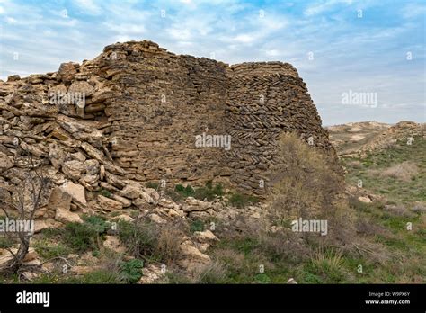 Ruins Of Kurgancha Kala Fortress Ustyurt Plateau Near Aral Sea