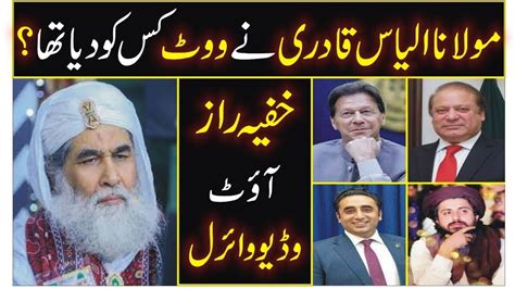 Molana Ilyas Attar Qadri Dawateislami Ne Vote Kis Ko Dya Th By