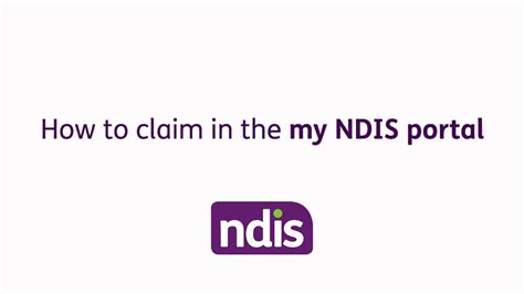 How To Claim In The My Ndis Portal Youtube