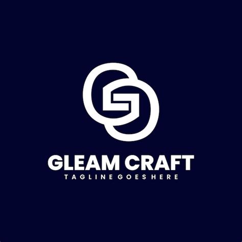 Premium Vector Gleam Craft Flat Logo Design