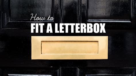 How To Install A Letterbox To A Door Diy Know How Youtube