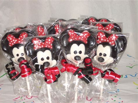 Chocolate Minnie Mouse Lollipops Pre Made Available For Immediate