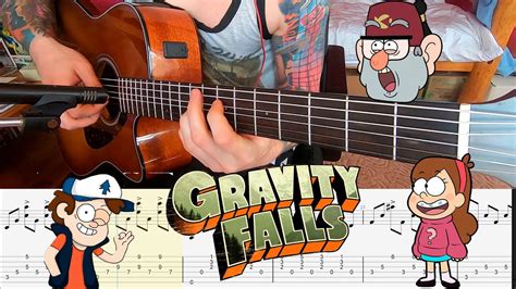 Gravity Falls Theme Song On Guitar How To Play Fingerstyle Tabs