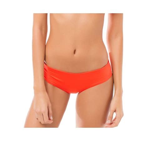 Deep Orange Wide Side Bikini Bottoms Calcinha Cumbia Tangerine Saha