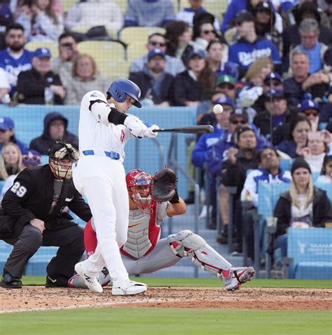 大谷翔平がインスタグラムを更新 球団最速186・3キロ超速二塁打の映像など「待ってました」 Mlb写真ニュース 日刊スポーツ