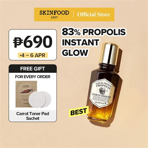 Skinfood Official Royal Honey Propolis Enrich Essence 50ml Moisturizing And Strengthening