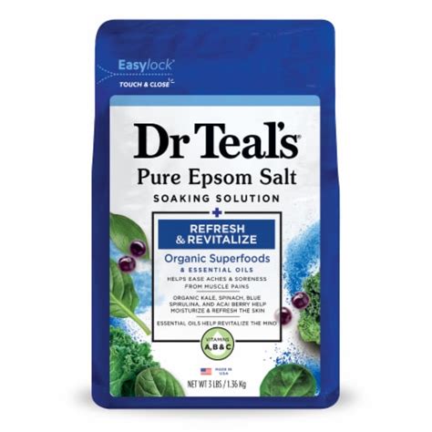 Dr Teal S Refresh And Revitalize Pure Epsom Salt 3 Lb Kroger